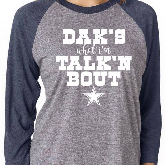DALLAS COWBOYS - CUSTOM APPAREL - DAK - PISTOL PRINTS | Dallas cowboys tshirts, Dallas cowboys