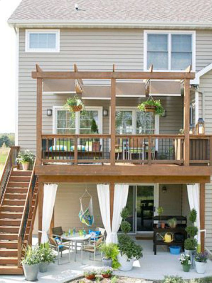 Patio Upper Deck With Pergola Outdoor Rooms Backyard Deck Patio patio-upper-deck-with-pergola-outdoor-rooms-backyard-deck-patio