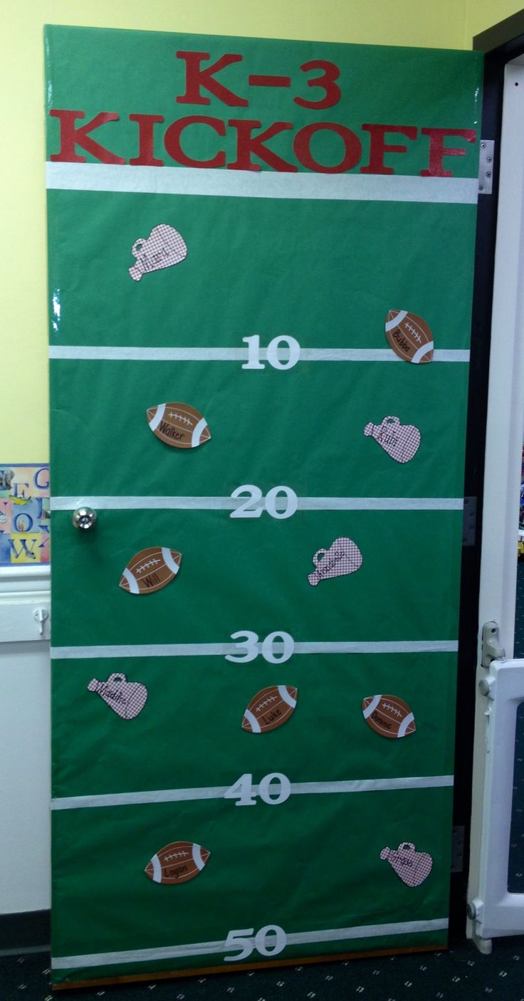 Football theme door for back to school School door decorations Football theme door for back to school School door decorations