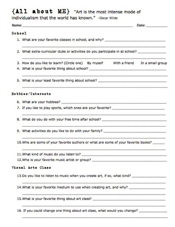 survey examples for students