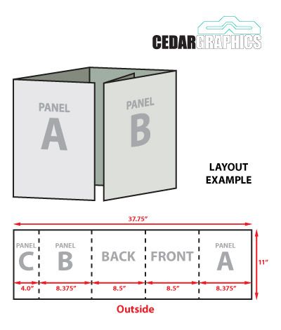 how to fold tri fold brochure