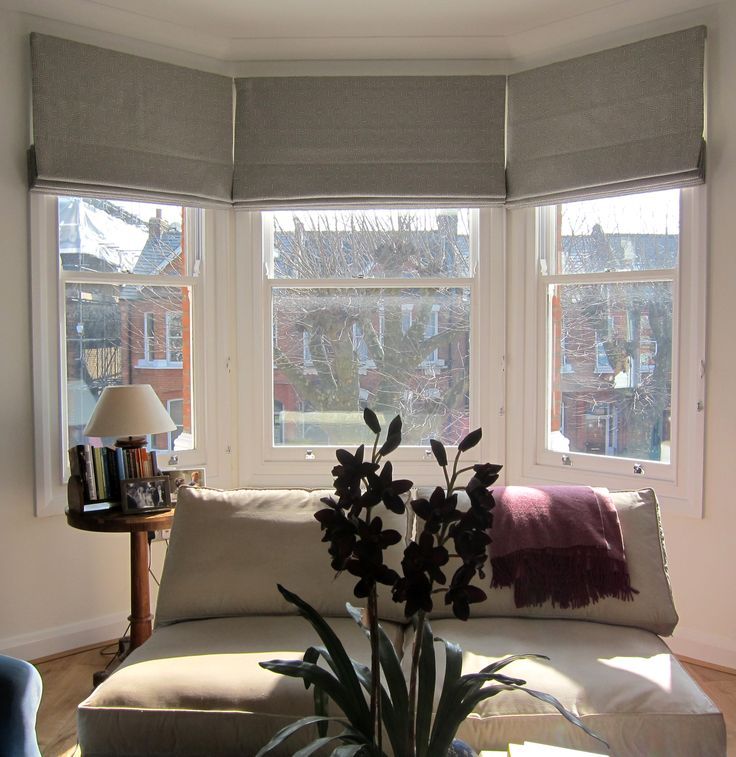 Geometric Patterned Roman Blinds In A Bay Window Home Decor Geometric Patterned Roman Blinds In A Bay Window Home Decor 2018 Pinterest Room And Living