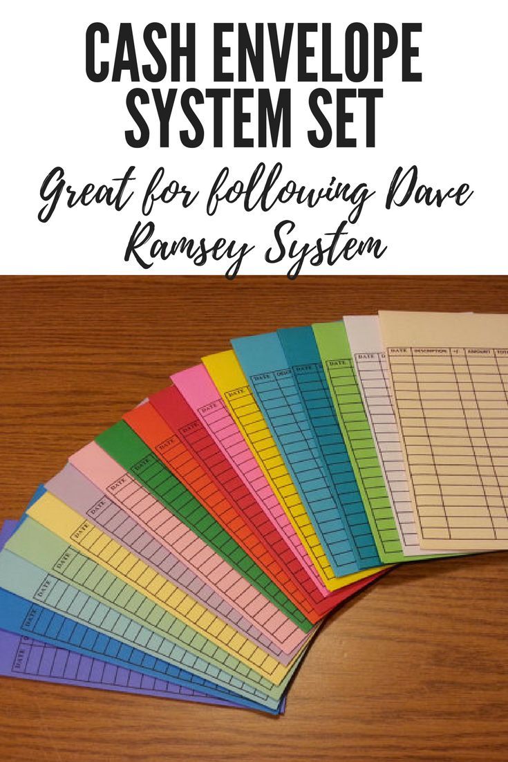 cash envelope system daveramsey budget moneysaving