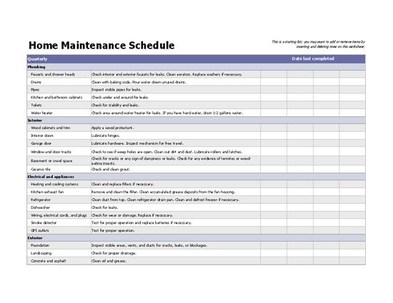 96 best Home Maintenance images on Pinterest Households - maintenance checklist template 96 best Home Maintenance images on Pinterest Households - maintenance checklist template