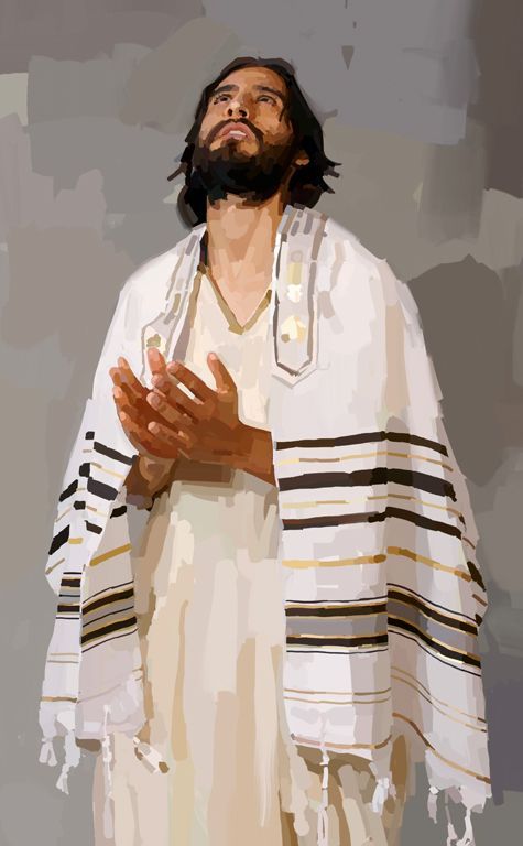 The hem of His garment, the Tallit and the fringe or Tchellet. Except