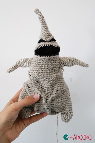 amigurumi oogie boogie the nightmare before christmas free crochet pattern tutorial cool spooky halloween crochet gothic gift for tim burton lovers or