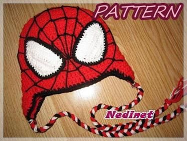 Spiderman Hair Pattern | spiderman crochet hat pattern nedinet pinterest Spiderman Hair Pattern | spiderman crochet hat pattern nedinet pinterest