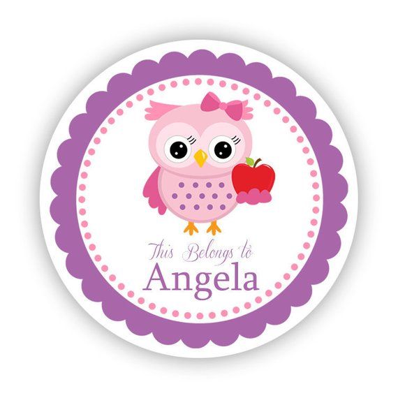 Back To School 2 Personalized Round Stickers