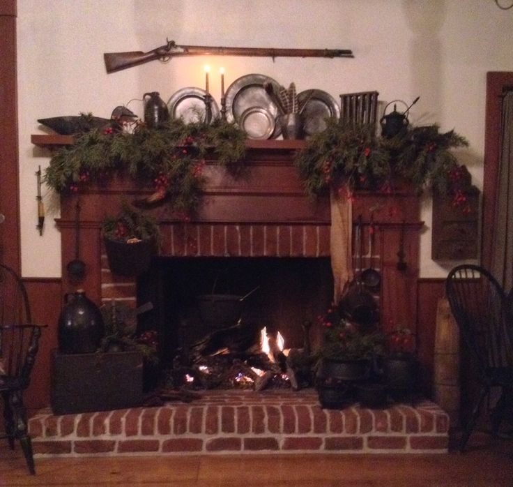 45 Best Primitive Mantle Ideas Images On Pinterest Christmas Fireplace Primitive Mantle Ideas Rustic Charm Fireplaces Primitives Folk Art Screens