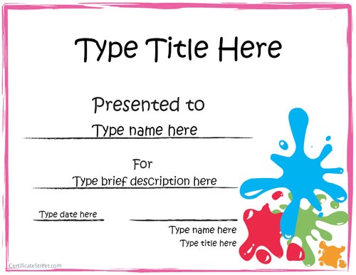 printable blank certificates