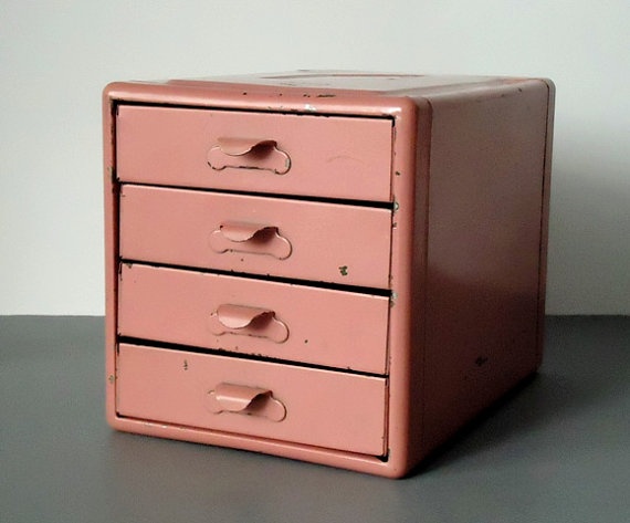 Vintage Small Parts Metal Storage Box Pink Kennedy Tool Cabinet Vintage Small Parts Metal Storage Box Pink Kennedy Tool Cabinet Chest Desktop Ideas Craft Es