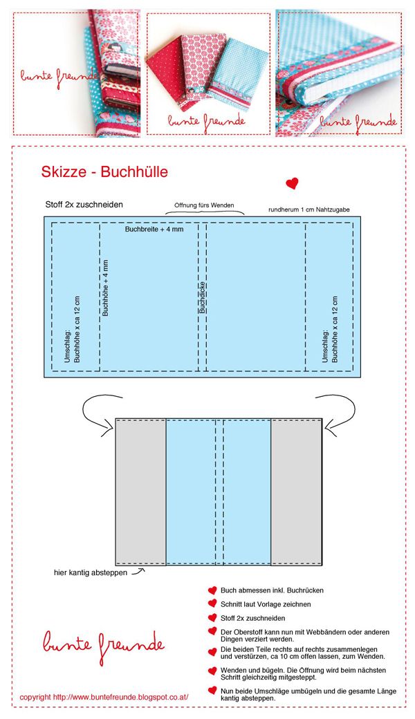 bunte freunde: Buchhülle mit kleiner Anleitung… bunte freunde: Buchhülle mit kleiner Anleitung…