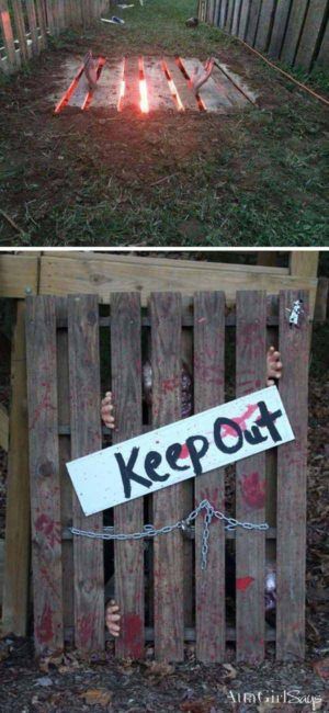 20 halloween decorations crafted from reclaimed wood
