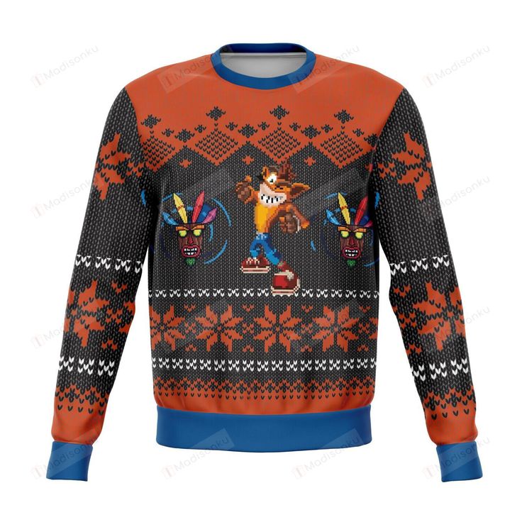 Crash bandicoot christmas sweater deals