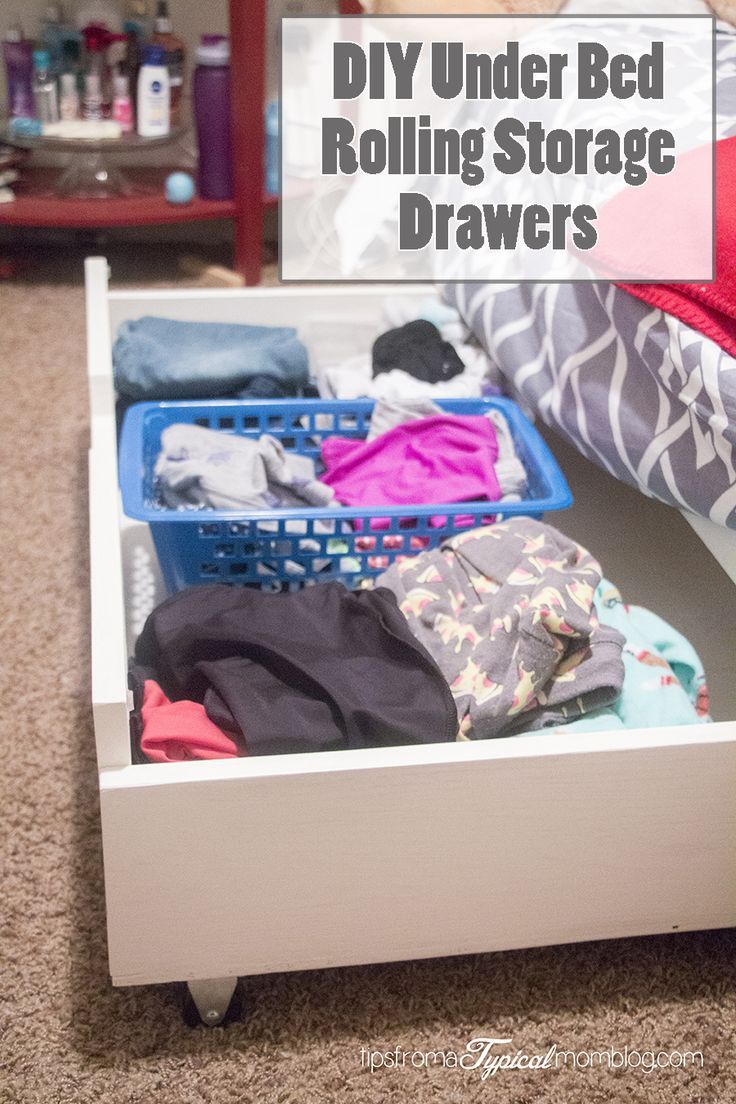 Diy Under Bed Rolling Storage Drawers Tutorial Life Organize Diy Under Bed Rolling Storage Drawers Tutorial Life Organize