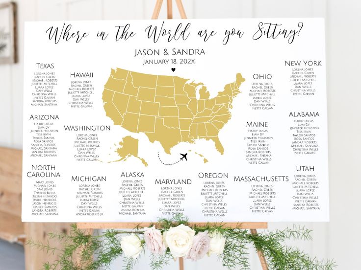 USA Map Seating Chart Template - E20a7a517fda5cb46d6d3a4c8a29275b