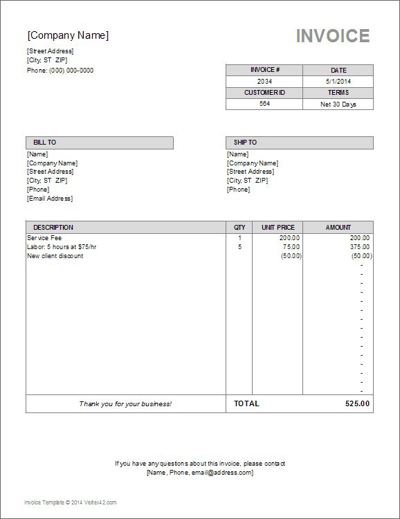 Download a free Billing Invoice Template for Excel, designed for freelance, accounting, consulting, and other small businesses.