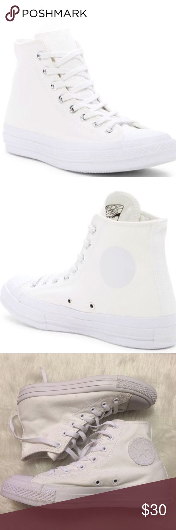 ??1 HOUR SALE! Converse Mens size 10 all white No box Converse Shoes Sneakers