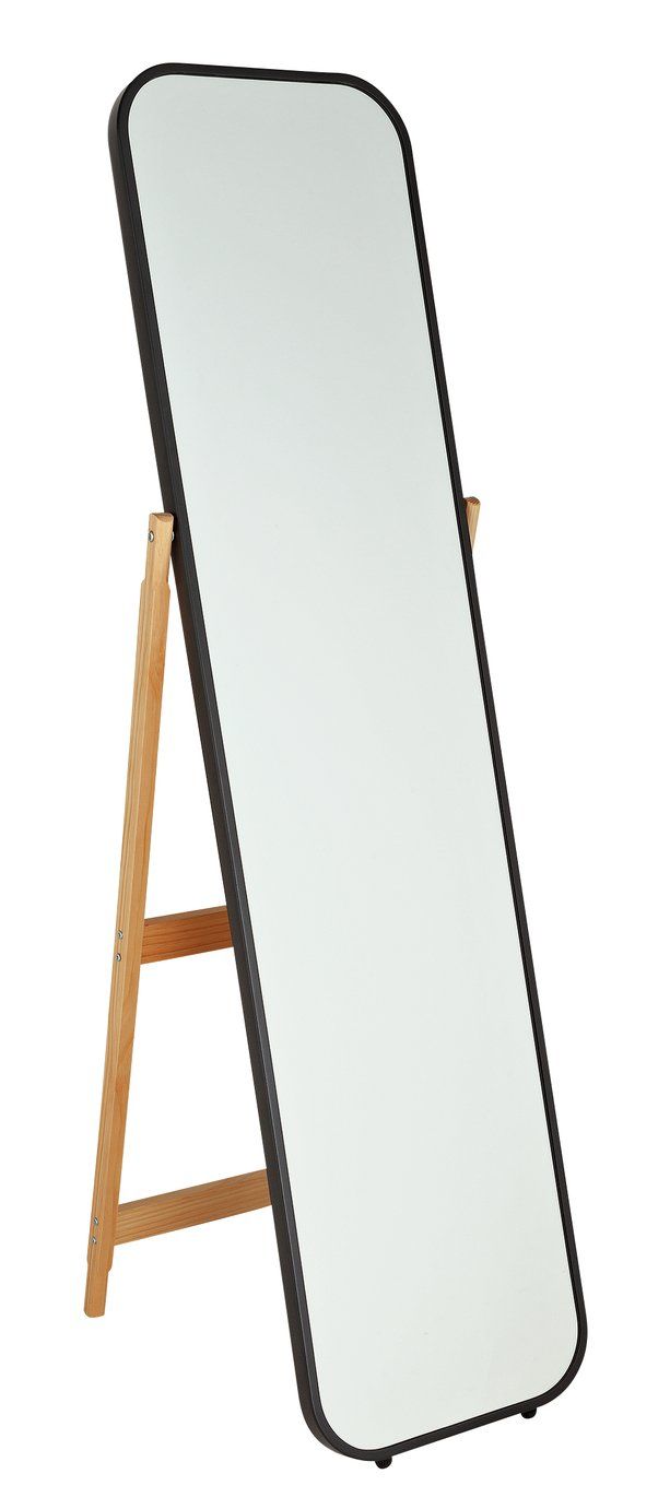 Argos Home Free Standing Cheval Mirror Black Mirrors In 2021 Freestanding Wood Full Length Freestanding Mirrors, Black Standing Cheval Mirror