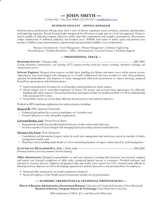best technical resumes