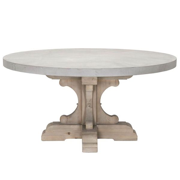 Home Reveal Hilltop Scout Nimble Round Concrete Dining Table Decor Living Room Round Concrete Dining Table, Round Table Hilltop
