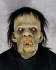 Zombie Mask Drooling Apocalyptic Demon Flesh-Eating Wig Halloween Costume M7014 ...