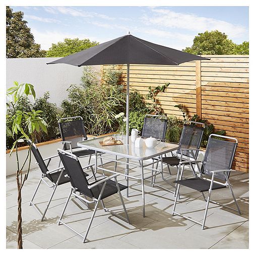 Tesco Direct Hawaii 8 Piece Black Garden Dining Set Furniture Sets Outdoor Patio - Tesco Outdoor Garden Furniture Tesco Direct Hawaii 8 Piece Black Garden Dining Set Furniture Sets Outdoor Patio - Tesco Outdoor Garden Furniture
