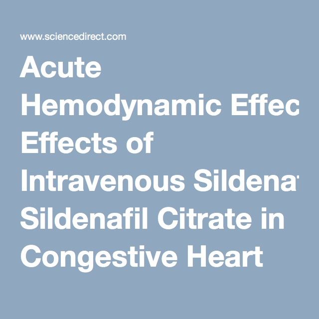 Viagra effect on heart
