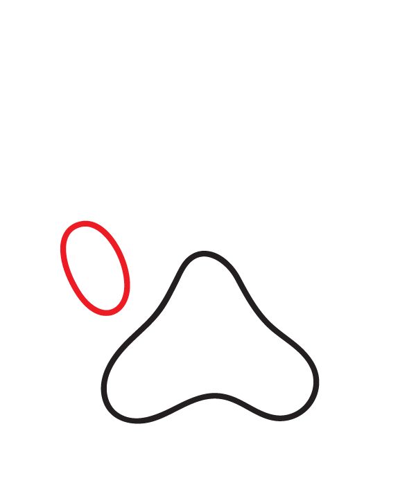 How to Draw a Cat Paw Print | Cat paw print, Cat paws, Paw print