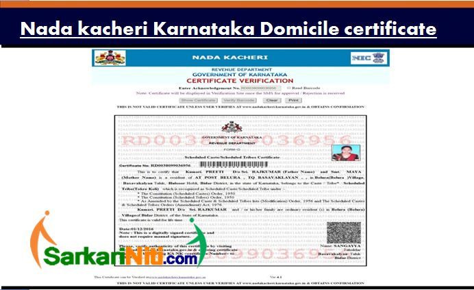Table Of ContentsKarnataka Nadakacheri Domicile CertificatePurpose Of Table Of ContentsKarnataka Nadakacheri Domicile CertificatePurpose Of