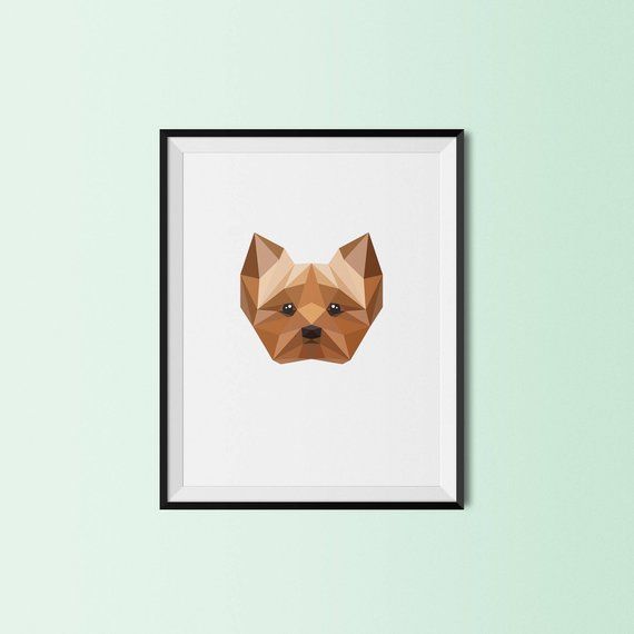 Pet Gift Christmas Gift Yorkie Portrait Yorkshire Terrier