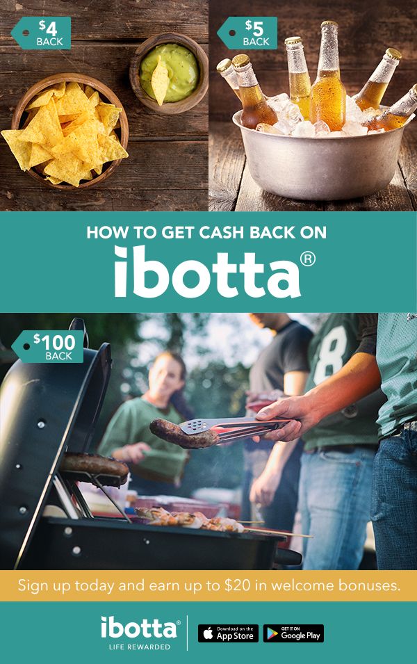 Start with Ibotta before you shop, travel, dine out or use an app and earn cash back on every purchase. We work with leading brands and retailers like: Target, Walmart, eBay, Groupon, BestBuy, Overstock, Hotels.com, HotelTonight, MiniBar Delivery, Thrive Market, eBags, Costco, Petco, Whole Foods, Trader Joes, Walgreens, CVS to help you save money on hotels, groceries, alcohol, retaurants, bars, vacations, online shopping, and everyday life.