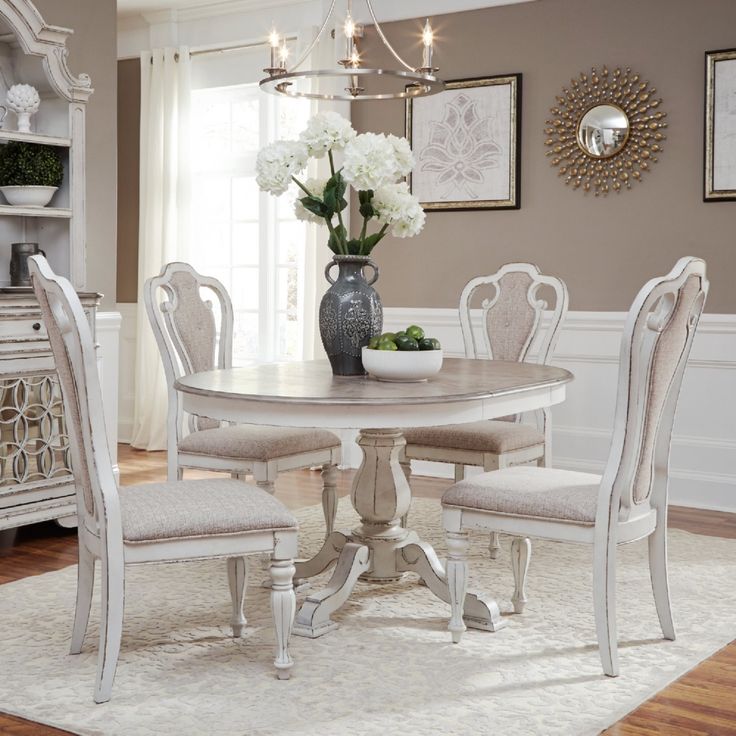 Liberty Furniture 244-DR-O5PDS Magnolia Manor 5 Piece Dining Set