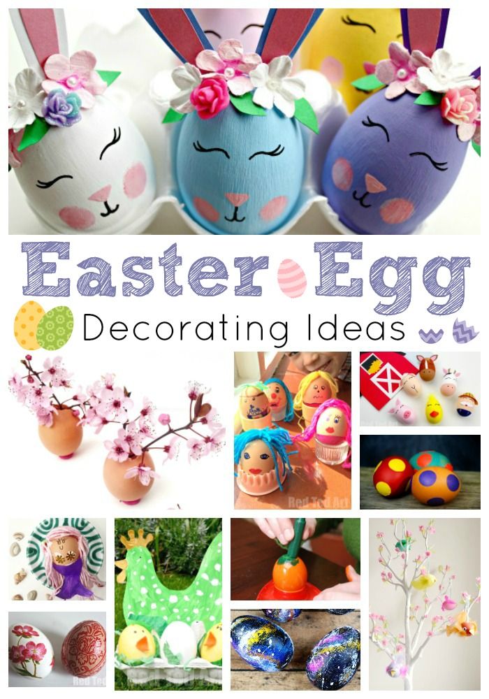 10 Egg Decorating Ideas | Easy easter crafts, Easter crafts, Egg decorating