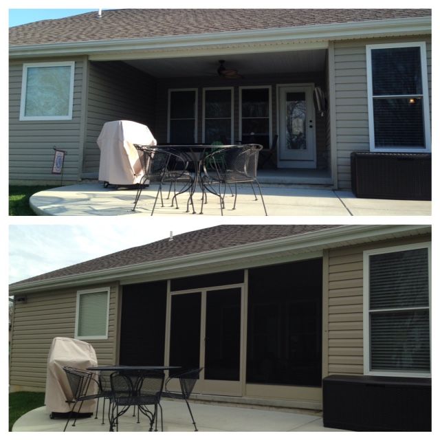 Before & after pics Screen enclosures, Outdoor decor, Covered porch Before & after pics Screen enclosures, Outdoor decor, Covered porch