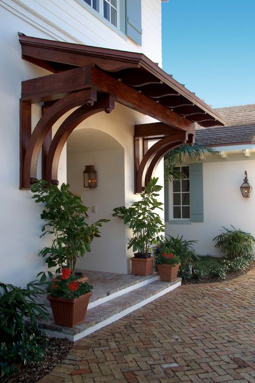 84 Best Awning Canopy Images On Landscaping Canopies Vintage French Soul Wooden Awning British West Indies Style By Village Architects Idea For How To Frame Over Sliding Door But Paint White And Use