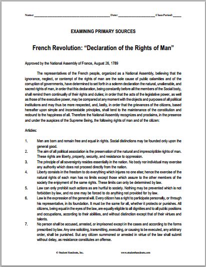 American and french revolution essay