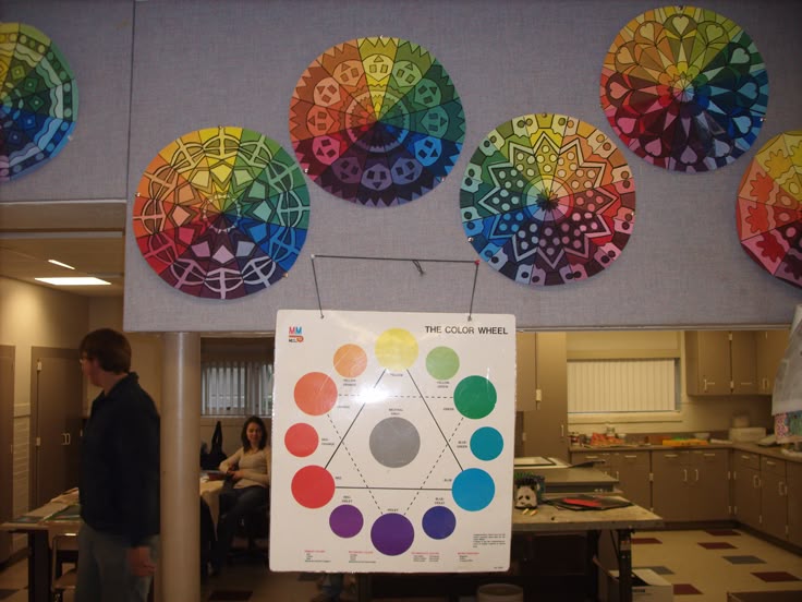 art i color wheel project middle school art pinterest color
