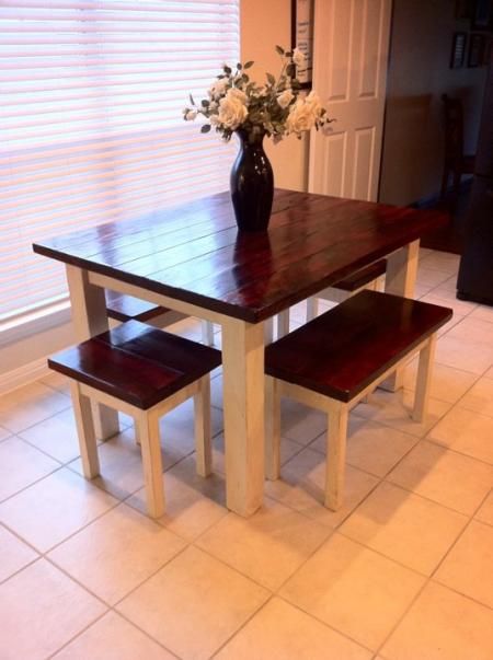 Best 25 Small Farmhouse Table Ideas On Pinterest Breakfast Room Diy Farmhouse Breakfast Table Ahhh My Dream I Love The