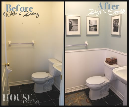 191 Best My Future Bath And Kitchen Images On Pinterest Bathroom Half Bath Makeover