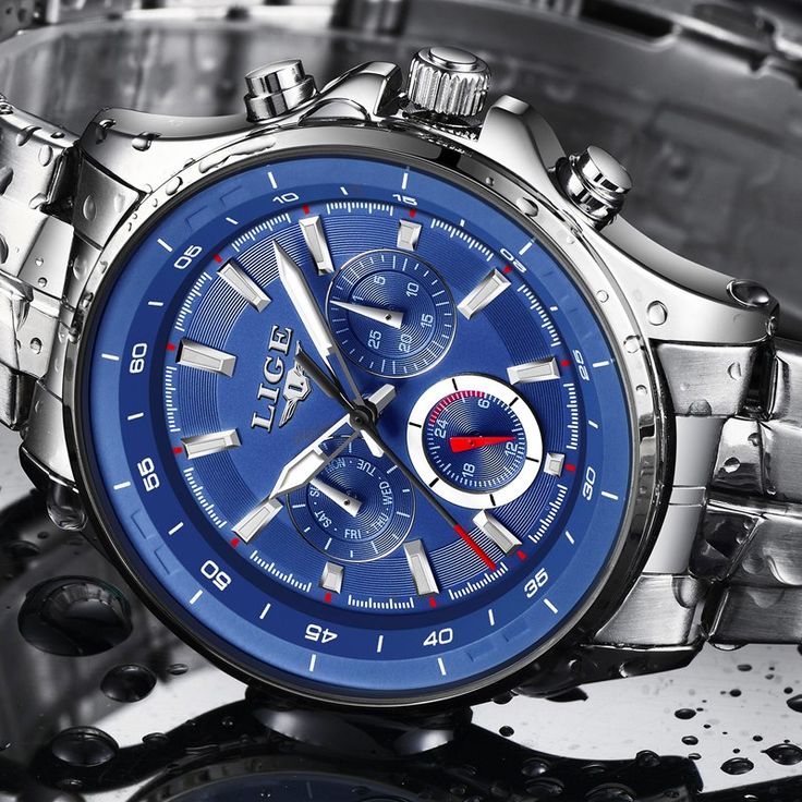 ExtraShop - <b>Buy</b> "<b>LIGE Watch Men</b> Business Waterproof Clock <b>Mens</b> ...