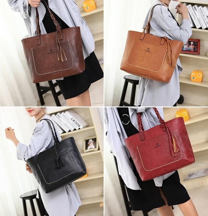 Best review Classic Tassel Braid Tote Handbag only 29.99