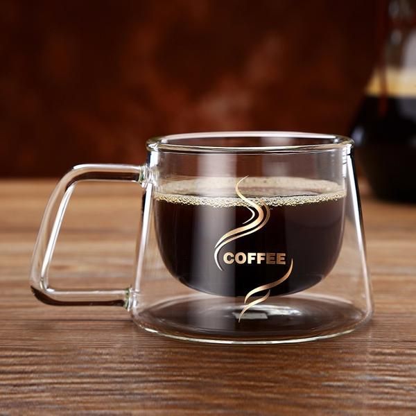 Double Wall Clear Glass Tea Coffee Cup Heat resistant Thermal Glass Mug Cups UK Double Wall Clear Glass Tea Coffee Cup Heat resistant Thermal Glass Mug Cups UK