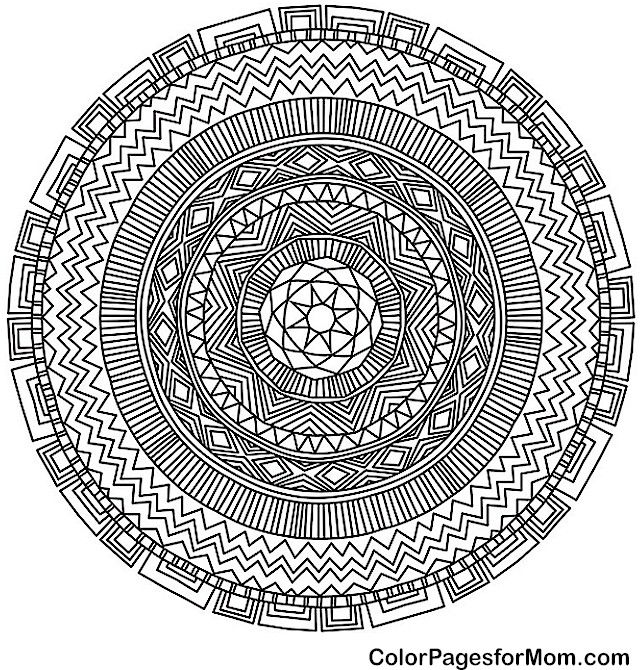 mandala 44 advanced coloring pages