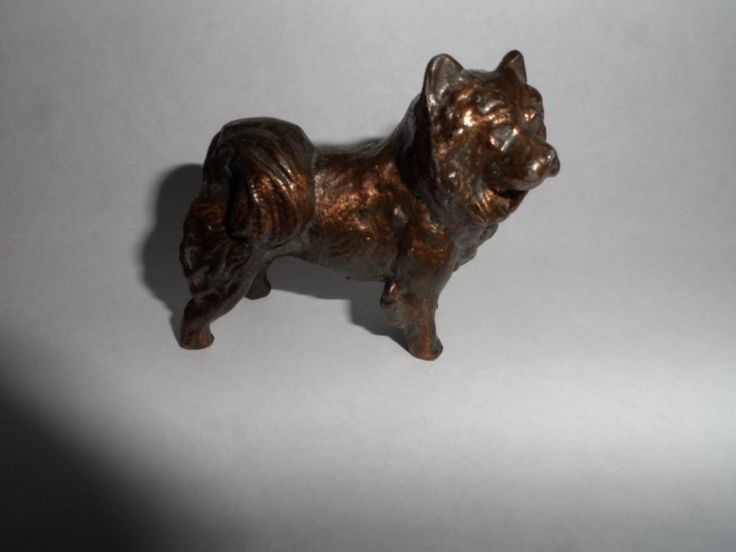 73 Best Cast Iron Door Stops-dogs Images On Pinterest Doorstop VINTAGE CHOW-CHOW Cast Copper Clad DOG Figurine Oklahoma City 2.5