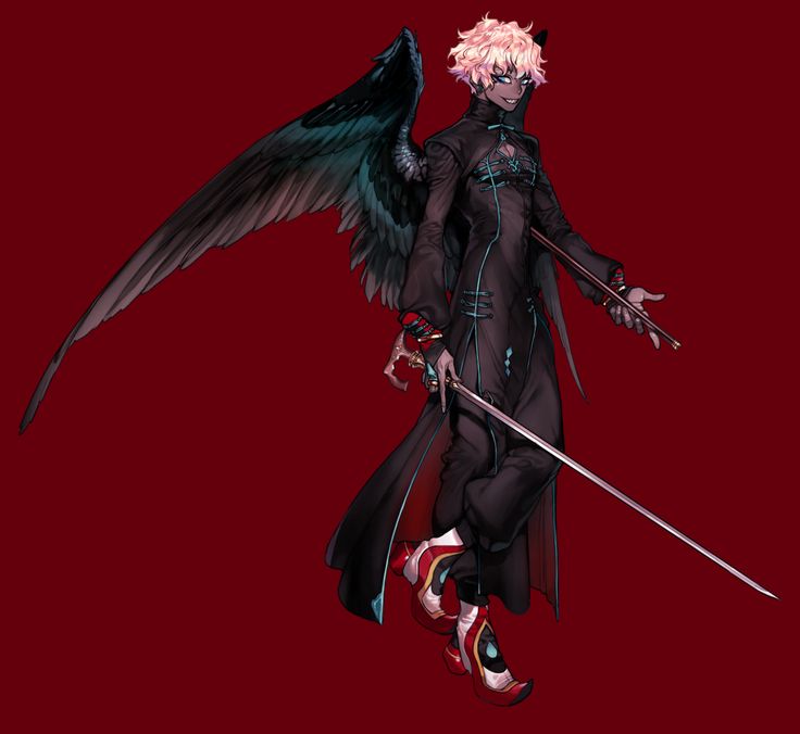 Anime boy demon king