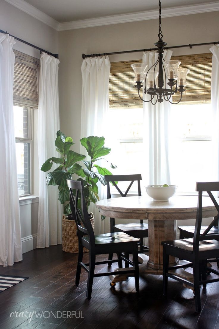 Add Bamboo Roman Shades White Curtains Window Treatment Ideas Add Bamboo Roman Shades White Curtains Window Treatment Ideas Woven Wood
