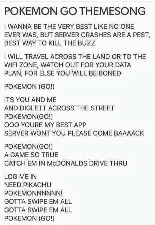 Pokemon Go Theme Song Pokemon Go Pokemon Pokemon Funny