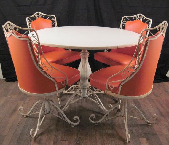 vintage mid century modern salterini woodard wrought iron metal patio table chair set 1950s dinette outdoor - Modern Iron Patio Furniture vintage mid century modern salterini woodard wrought iron metal patio table chair set 1950s dinette outdoor - Modern Iron Patio Furniture