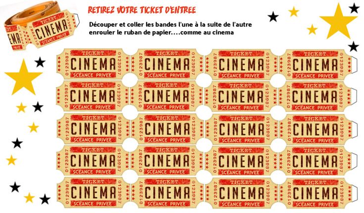 Carte D'invitation Anniversaire theme Cinema A Imprimer Awesome Carte